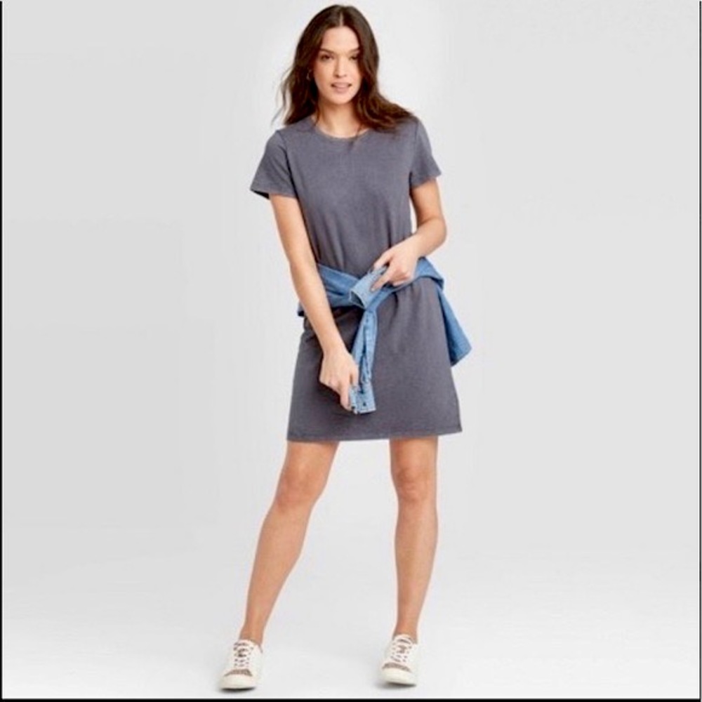 Universal Thread Grey T-Shirt Dress - Size XS